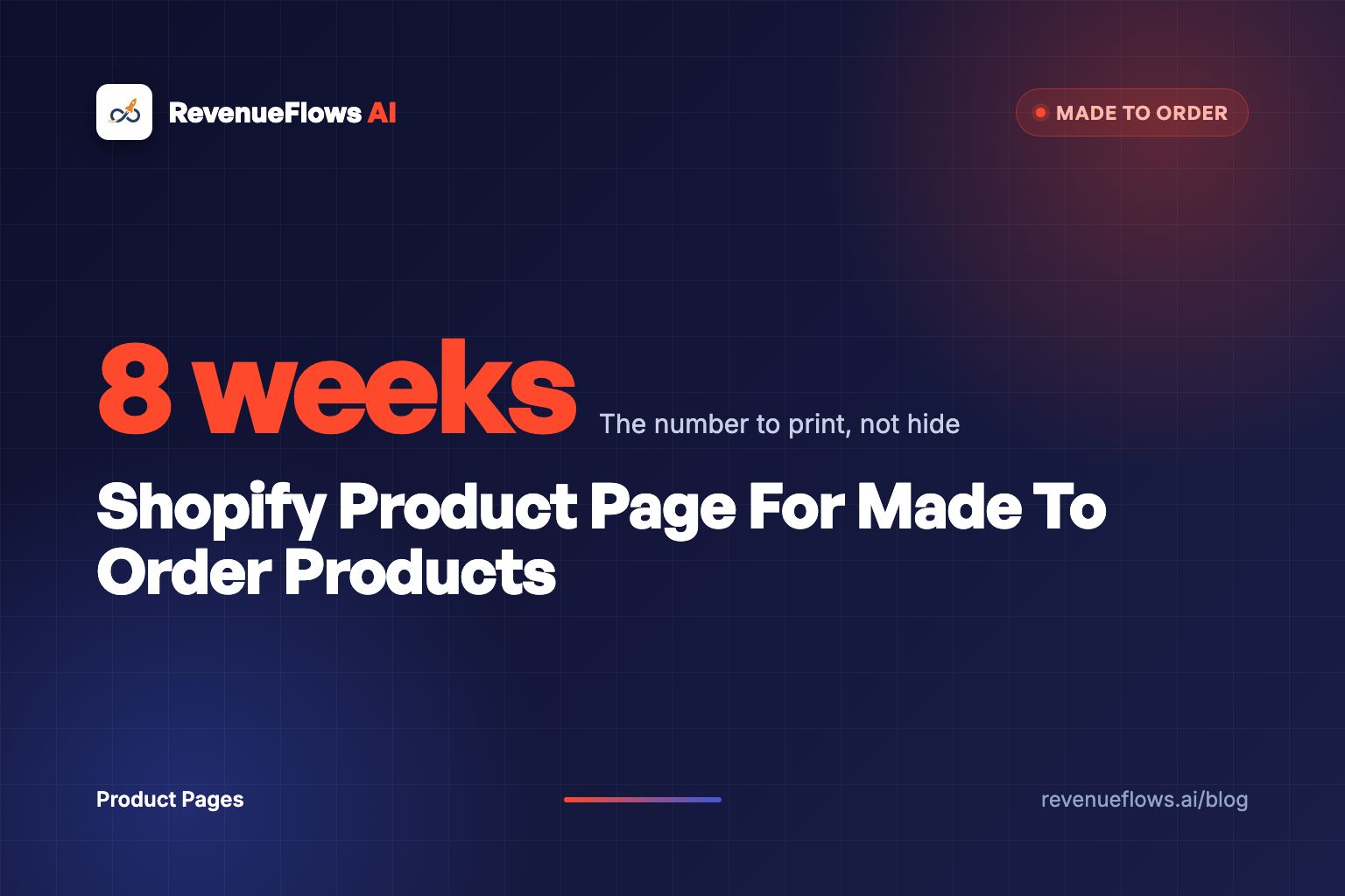 Shopify Product Page For Made To Order Products