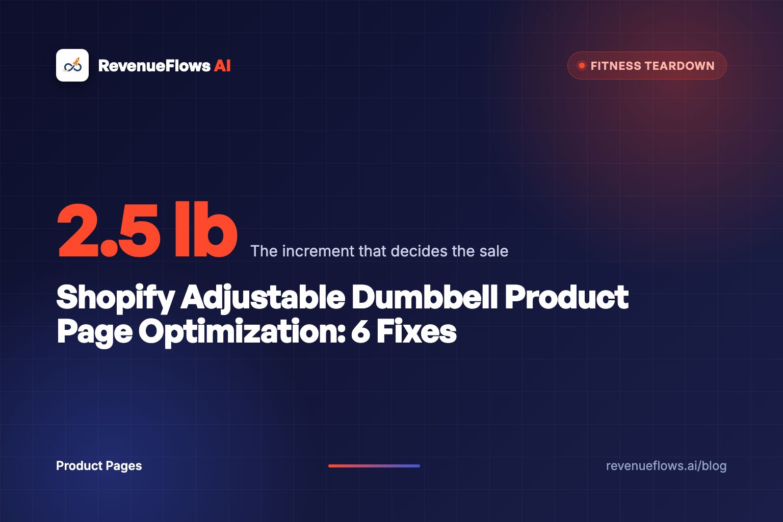 Shopify Adjustable Dumbbell Product Page Optimization: 6 Fixes