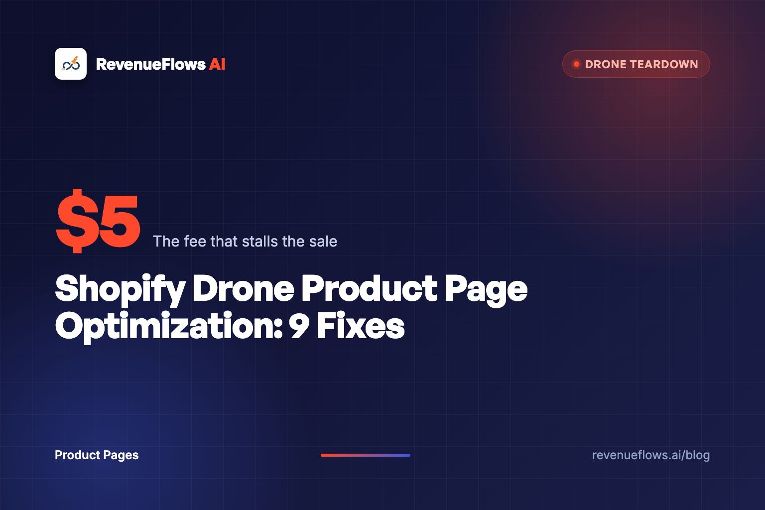 Shopify Drone Product Page Optimization: 9 Fixes
