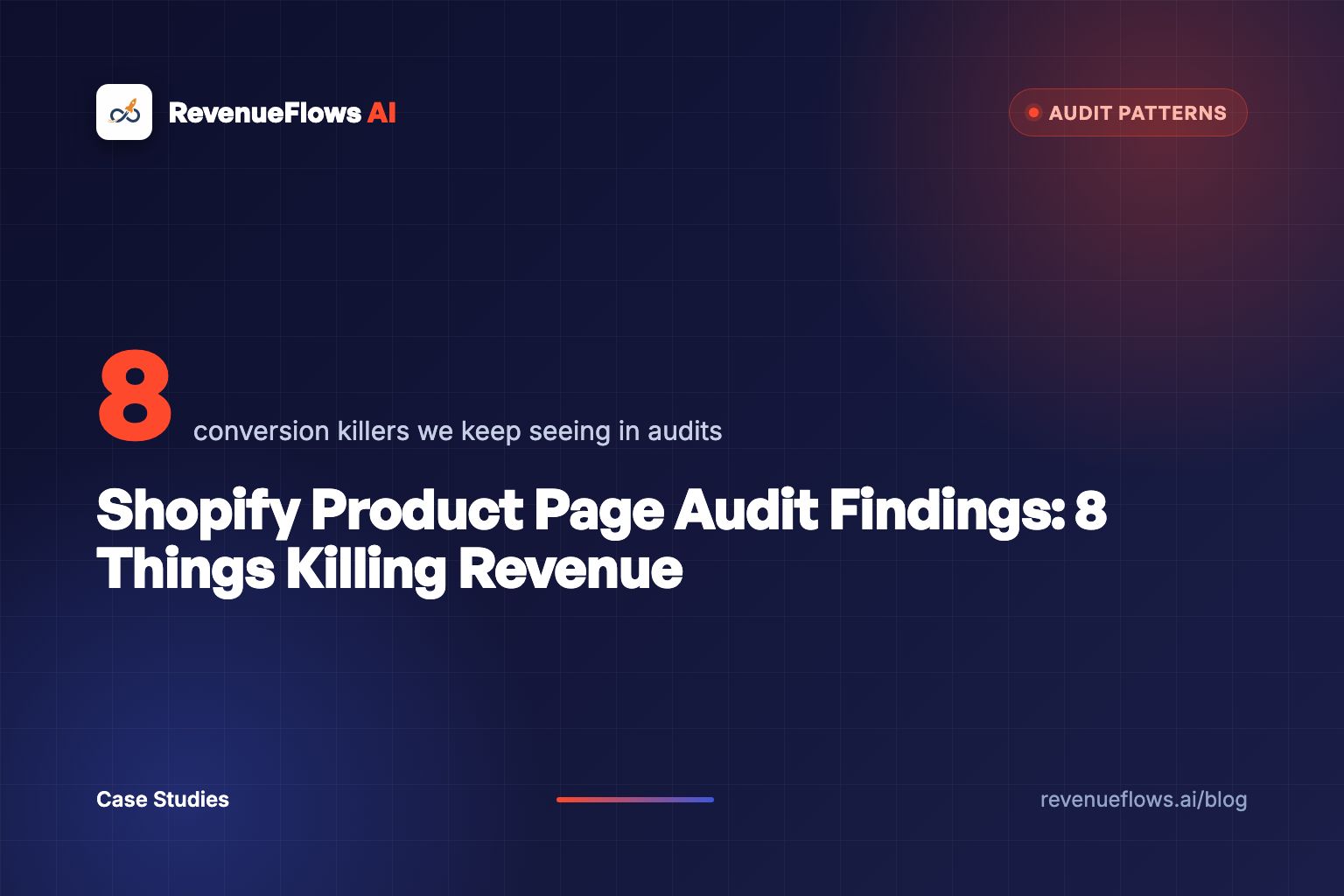 Shopify Product Page Audit Findings: 8 Things Killing Revenue